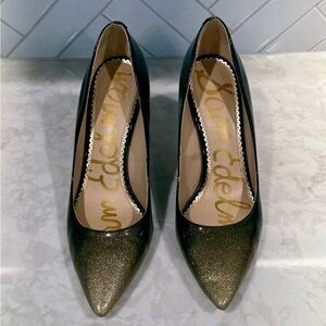 Sam Edelman Hazel Black and Gold Women's Shoes Size 9